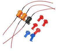 Decodificador de resistencia LED automotriz RX24 de 12 piezas, 25 W, 50 W, 6R, 8R y 10R, for señal de giro de freno y mejora del parpadeo.(25W6R(decoder))