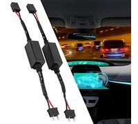 Decodificador dispositivo decodificador de faros delanteros Canbus LED de 2 piezas resistencias antiparpadeo cancelador de errores de PVC para H7