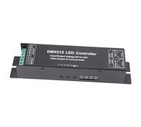 Decodificador DMX, 4CH DC 12V-24V DMX512 LED RGB RGBW Decodificadores de Tira de Luz Iluminación de Escenario Consola de Ejecución Controlador de Atenuación para Iluminación de