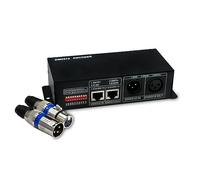 Decodificador DMX de 4 canales RGBW DMX512, controlador de intensidad de luz LED, entrada DC12V-24V