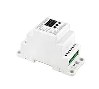 Decodificador DMX512 5 canales Instalación en carril DIN Controlador dimmer de señal DMX512/1990 Tira de LED o luces de cinta Control de brillo(BC834-DIN-4CH-6A)