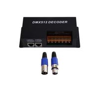 Decodificador DMX512 para Tiras LED RGBW, Entrada DC12V 24V, 5A, 4 Canales, Salida 480W, Controlador Esclavo PWM DMX512 para Tiras LED RGBW.