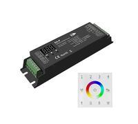 Decodificador DMX512 y RDM de 4 canales Voltaje constante 12V 24V 48V RGBW Controlador de luz de tira LED DMX512 Control remoto con pantalla táctil de 4 zonas(D4-P and T14 W)