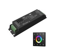 Decodificador DMX512 y RDM de 4 canales Voltaje constante 12V 24V 48V RGBW Controlador de luz de tira LED DMX512 Control remoto con pantalla táctil de 4 zonas(D4-P and T14 B)