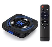 Decodificador Inteligente ATV Allwinner H313 ATV con Android 13 y Aplicaciones de TV, Bluetooth 5.0, Doble WiFi, 100 LAN, Control de Video 8K 4K, 3D (MX10 16g)