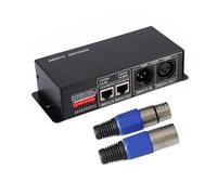 Decodificador LED de 4 canales, convertidor de señal PWM, controlador de atenuación, decodificador LED DMX512 adecuado for tira de luces RGBW DC12-24V iluminación de escenario 4A/CH