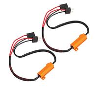 Decodificador LED H7 carcasa de aluminio Cable de resistencia simple Decodificador de fallas de faros LED Plug and Play para intermitentes LED Luces de marcha atrás de repuesto ABS aleación de