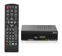Decodificador TDT HD - DVB-T T2 H.265 HEVC Full HD PVR, USB, HDMI, SCART,Sintonizador de televisión Digital Terrestre, decodificador terrestre, Receptor Digital de Alta definición Full HD 1080p