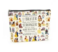 Decohim Regalos inspiradores para mujeres, bolsa de maquillaje inspirada en la motivación de la película, princesa, regalos de amistad para niñas, bolsa de cosméticos, Always remember you are braver