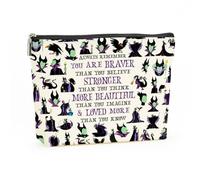 Decohim Regalos inspiradores para mujeres, bolsa de maquillaje inspirada en la motivación de la película, princesa, regalos de amistad para niñas, bolsa de cosméticos, Always remember you are braver