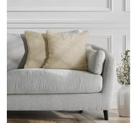 DecoKing 58367 Henry - Juego de 2 Fundas de Almohada (45 x 45 cm, Microfibra, Cremallera, Forro Polar, Color Beige