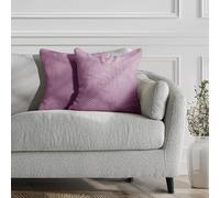 DecoKing - Fundas de Almohada (2 Piezas, 45 x 45 cm, Microfibra, con Cremallera, Forro Polar), Color Morado