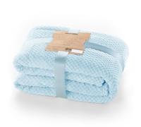 DecoKing Henry Manta de Microfibra 150x200 Extra Suave y Blanda Muy Cómoda Caliente y Ligera Azul Claro