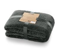 DecoKing Henry Manta de Microfibra 150x200 Extra Suave y Blanda Muy Cómoda Caliente y Ligera Gris Oscuro