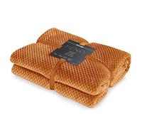 DecoKing Henry Manta de Microfibra 170x210 Extra Suave y Blanda Muy Cómoda Caliente y Ligera Zorro Rojo