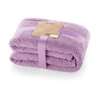 DecoKing Henry Manta de Microfibra Doble 220x240 Extra Suave y Blanda Muy Cómoda Caliente y Ligera Lila