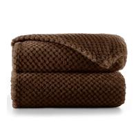 DecoKing Henry Manta de Microfibra Doble 220x240 Extra Suave y Blanda Muy Cómoda Caliente y Ligera Marrón Chocolate