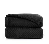 DecoKing Henry Manta de Microfibra 70x150 Extra Suave y Blanda Muy Cómoda Caliente y Ligera Negro