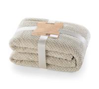 DecoKing Henry Manta de Microfibra 70x150 Extra Suave y Blanda Muy Cómoda Caliente y Ligera Capuchino