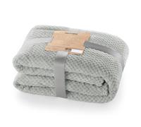 DecoKing Henry Manta de Microfibra Doble 220x240 Extra Suave y Blanda Muy Cómoda Caliente y Ligera Gris Acero