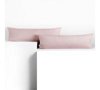 DecoKing Juego de 2 Fundas de Almohada 20 x 145 * 2 Jersey 100% algodón Peinado Cremallera Lila Amber