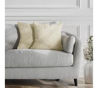 DecoKing - Juego de 2 Fundas de Almohada (45 x 45 cm, Microfibra, Cremallera, Forro Polar, Color Crema