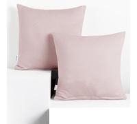 DecoKing Juego de 2 Fundas de Almohada 50 x 60 * 2 Jersey 100% algodón Peinado Cremallera Lila Amber