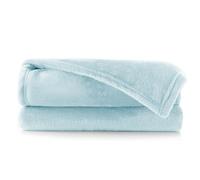 DecoKing Manta Polar de Microfibra 150x200 cm Extra Suave y cálida Monocolor Mic Bebe Azul