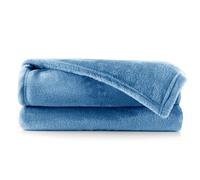 DecoKing Manta Polar de Microfibra 150x200 cm Extra Suave y cálida Monocolor Mic Indigo