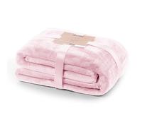 DecoKing Manta Polar de Microfibra 150x200 cm Suave y cálida Monocolor Mic Rosa Polvo