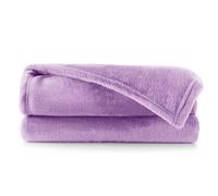 DecoKing Manta Polar de Microfibra 160x210 cm Extra Suave y cálida Monocolor Mic Lila