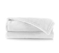 DecoKing Manta Polar de Microfibra 200x220 cm Extra Suave y cálida Monocolor Mic Blanco