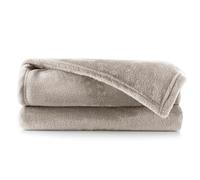 DecoKing Manta Polar de Microfibra 200x220 cm Extra Suave y cálida Monocolor Mic Capuchino