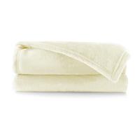 DecoKing Manta Polar de Microfibra 200x220 cm Extra Suave y cálida Monocolor Mic Crema