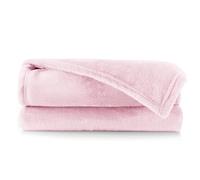 DecoKing Manta Polar de Microfibra 200x220 cm Extra Suave y cálida Monocolor Mic Rosa Polvo