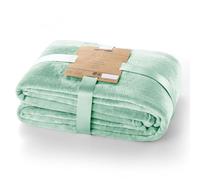 DecoKing Manta Polar de Microfibra 220x240 cm Suave y cálida Monocolor Mic Menta