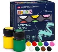 Decola Juego Pinturas Acrílicas | Botes Colores Acrílicos Para Pintar 9 X 20 Ml | Hechos Por Neva Palette