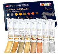Decola Juego Pinturas Acrílicas Metalizadas 8 X 18-ml | Pinta Y Decora Sobre Todas Superficies | Hechos Por Nevskaya Palitra