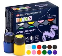 Decola Juego Pinturas Acrílicas Opacas | Botes Colores Acrílicos Opacos Para Pintar 12 X 20 ml | Pinta Y Decora Sobre Todas Superficies | Hechos Por Nevskaya Palitra