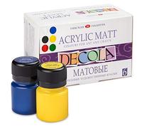 Decola Juego Pinturas Acrílicas Opacas | Botes Colores Acrílicos Opacos Para Pintar 6 X 20 ml | Pinta Y Decora Sobre Todas Superficies | Hechos Por Nevskaya Palitra