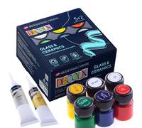 Decola Pintura porcelana set, 5x20ml + contornos y diluyente