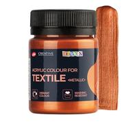 Decola Pintura Textil Metálica Efecto Cobre 50ML | Colores Con Alta Pigmentación| Hecho Por Nevskaya Palitra