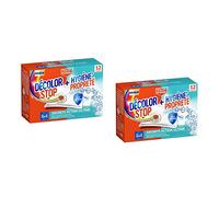 DÉCOLOR STOP Juego de 2 higienes 2 en 1 + quitaesmalte - 12 (sachets) - Resistente a la decoloración