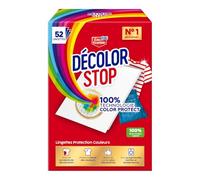 Decolor Stop - Protecciones de colores - Evita accidentes de decoloración - Conserva el brillo de los colores - Todos los programas textiles y temperaturas - Menos ciclos - Más ahorro - 52 toallitas