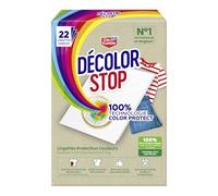 Decolor Stop - Protectores de colores - Evita los accidentes de decoloración - Preserve el brillo de los colores - Todos los programas textiles y temperaturas - Menos ciclos - Más ahorros - x22
