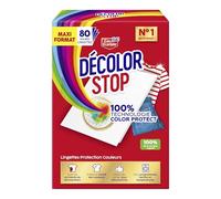 Decolor Stop - Protectores de colores - Evita los accidentes de decoloración - Preserve el brillo de los colores - Todos los programas textiles y temperaturas - Menos ciclos - Más ahorros - x80