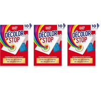 Decolor Stop - Protectores de colores - Evita los accidentes de decoloración - Preserve el brillo de los colores - Todos los programas textiles y temperaturas - Menos ciclos - Más ahorros - 10