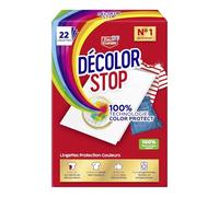 Decolor Stop - Protectores de colores - Evita los accidentes de decoloración - Preserve el brillo de los colores - Todos los programas textiles y temperaturas - Menos ciclos - Más ahorros - x22