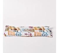 Decolores | Cojín Térmico de Semillas | 15 x 40 cm | Aroma a Romero | Efecto Calor y Frío | Apto para Microondas y Congelador | Funda Lavable | Estampado Marinero