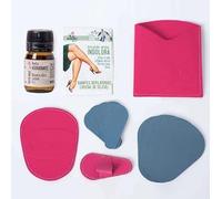 Decolores - Guante Depilatorio Corporal y Facial - 10 Recambios Coporales y 7 Faciales - Incluye Aceite Hidratante - Depiladora sin Dolor - Vegano - Rosa